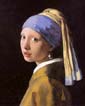 Original picture of The Girl with a Pearl Earring in the public domain (yellowed processing)