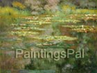 Reproduction of Water-Lily Pond with revised proportion by PaintingsPal artist WXD (right)