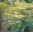 Original picture of Water-Lily Pond by Claude Monet (left)