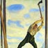 Hand painted oil painting reproduction #101 Der Holzfäller, 1908-10 by Ferdinand Hodler (Swiss, 1853-1918)