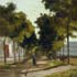Reproduction oil painting examples #168 La Route by Pissarro and reproduced by PaintingsPal painter WXD