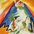 Contemporary artwork reproduction #206 A Mountain, 1909 by Vasily Kandinsky  and reproduced by PaintingsPal painter XD Wen