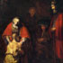 Oil Painting Reproduction of Return of the Prodigal Son, 1662 by Rembrandt and reproduced by paintingsPal artist WWC