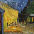 Masterpiece oil painting reproduction samples #227 Cafe Terrace at Night by van Gogh reccreated by PaintingsPal painter WXD