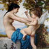 Oil painting reproduction #22 Young Girl Defending Herself against Eros 1880 by Adolphe William Bouguereau