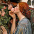 Oil painting reproduction #2 My Sweet Rose by John William Waterhouse