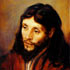 Oil painting reproduction #38 Head of Christ by Rembrandt