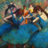 Oil painting recreations #4 Dancers in Blue by Edgar Degas reproduced by PaintingsPal artist TJ