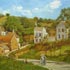 Reproduction oil painting examples #78 The Hermitage at Pontoise by Pissarro and reproduced by PaintingsPal painter JS Wang