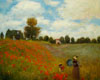 stock oil painting reproduction #129 Poppies at Argenteuil by Claude Monet reproduced by PaintingsPal Painter TJ (sold)