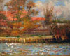 Reproduction oil painting #131 - The Duck Pond by Renoir
