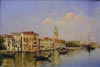 oil painting for sale #014 Venice Waterway reproduced by PaintingsPal Painter XW (sold)