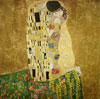 stock oil painting reproduction #157 The Kiss by Klimt reproduced by PaintingsPal painter LJH (sold)
