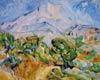 Stock oil painting reproductions #162 La montagne Sainte-Victoire by Paul Cezanne and reproduced by PaintingsPal artist LB Zhu (sold)