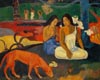 Stock oil painting Arearea-Joyeusetes - reproduction of Paul Gauguin #164 (sold)