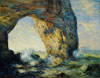 Stock oil paintings #174 Rock Arch West of Etretat by Monet