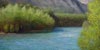 Inventory oil paintings #187 river painting turned from photo