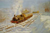 Oil painting for sale #196 Stream Train (sold)