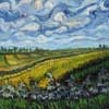 stock oil paintings #021 Landscape (Van Gogh style) by PaintingsPal artist WXD (sold)