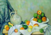 Oil painting reproduction in stock #223 Rideau, Cruchon et Compotier by Paul Cezanne (sold)
