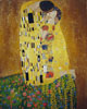 Reproduction oil painting #229 The Kiss by Klimt reproduced by PaintingsPal painter LJH (sold)