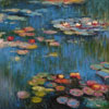 oil painting reproductions in stock #230 Water Lily Pond by Claude Monet and reproduced by PaintingsPal artist TJ (sold)
