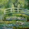 stock oil painting #235 Water Lily Pond and Japanese Footbridge by Monet