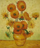 Van Gogh stock oil painting reproductions #241 Sunflowers(gallery wrapped) reproduced by ZJ (sold)