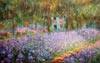 Monet oil painting reproduction stock #246 Garden, Irises replicated by WXD (sold)