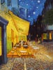 stock painting #249 The Cafe Terrace in Arles at Night by Van Gogh (sold) reproduced by PaintingsPal artist WXD