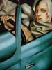 Best seller reproduction oil paintings in stock #259 Self Portrait in Green Bugatti 1925 by Tamara de Lempicka reproduced by PaintingsPal painter WWC