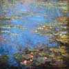 Oil paintings in stock #260 Monet Inspired Water-lily Pond (sold)