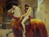 stock oil painting #072 Lady Godiva by John Collier (Cracked/aged look) sold