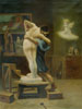 stock oil painting #073 Pygmalion & Galatea by Georme (old look effect)