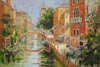 stock oil painting #098 Venice Waterway