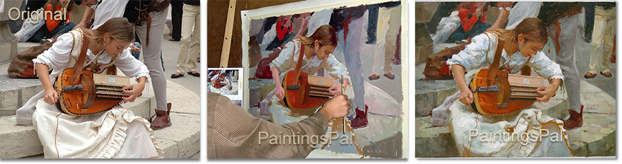 Painting demonstration - transforming your photo into a painterly style portrait