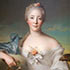 Oil painting reproduction #255 Madame Le Fevre de Caumartin (1753) by Jean-Marc Nattier (1685-1766)