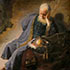 Masterpiece oil painting reproduction samples #264 Jeremiah Lamenting the Destruction of Jerusalem by Rembrandt