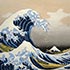 Oil painting reproduction samples #279 The Great Wave off Kanagawa by Katsushika Hokusai