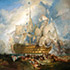 Art reproduction sample #287 The Battle of Trafalgar (1822) by Turner