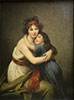 Best seller oil painting reproduction - Self portrait with Her Daughter by Elisabeth Louise Vigee Le Brun hand reproduced by PaintingsPal artist Zany Y