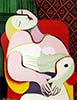 Best seller oil painting reproduction - A Dream by Pablo Picasso hand reproduced by PaintingsPal artist XD Wen