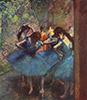 Popular masterpiece reproduction - Dancers in Blue by Edgar Degas reproduced by PaintingsPal painter TJ