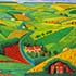 Oil painting reproduction sample #249 Rice Field by David Hockney